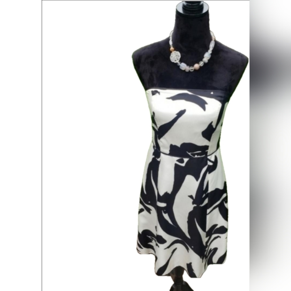 ANN taylor silk strapless dress